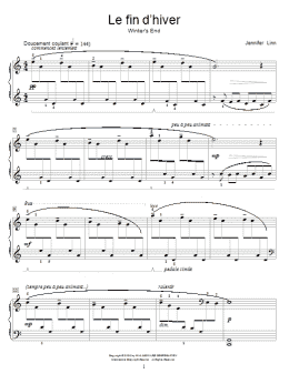 page one of Le fin d'hiver (Winter's End) (Educational Piano)