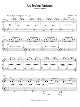 page one of Le frelon furieux (The Mad Hornet) (Educational Piano)