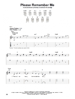 page one of Please Remember Me (Easy Guitar Tab)