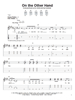 page one of On The Other Hand (Easy Guitar Tab)