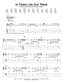 page one of Is There Life Out There (Easy Guitar Tab)