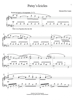 page one of Patsy's Icicles (Educational Piano)