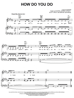 page one of How Do You Do (Piano, Vocal & Guitar Chords (Right-Hand Melody))