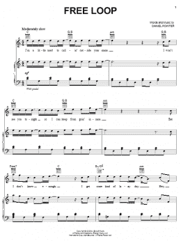 page one of Free Loop (Piano, Vocal & Guitar Chords (Right-Hand Melody))