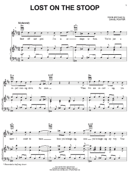 page one of Lost On The Stoop (Piano, Vocal & Guitar Chords (Right-Hand Melody))