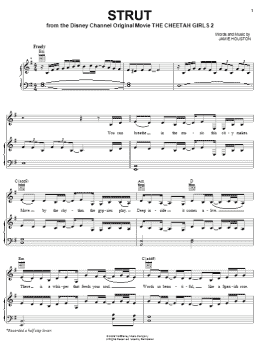 page one of Strut (Piano, Vocal & Guitar Chords (Right-Hand Melody))