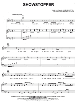 page one of Showstopper (Piano, Vocal & Guitar Chords (Right-Hand Melody))