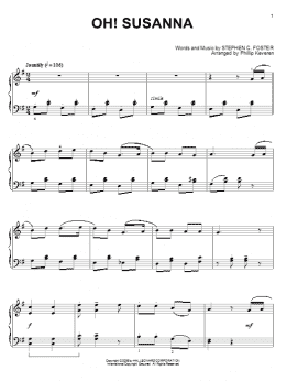 page one of Oh! Susanna (arr. Phillip Keveren) (Piano Solo)