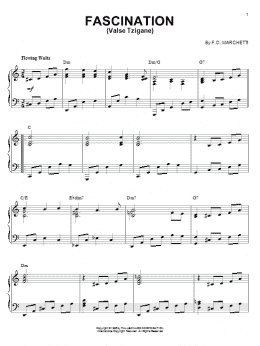 page one of Fascination (Valse Tzigane) (Piano Solo)