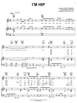 page one of I'm Hip (Piano, Vocal & Guitar Chords (Right-Hand Melody))