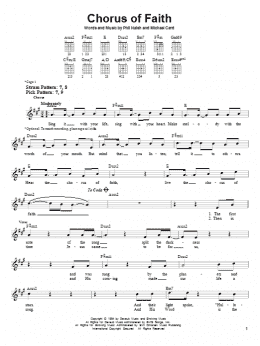 page one of Chorus Of Faith (Easy Guitar)