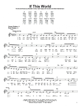 page one of If This World (Easy Guitar)