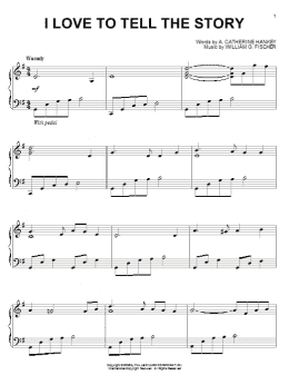 page one of I Love To Tell The Story (Piano Solo)