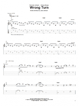 page one of Wrong Turn (Guitar Tab)