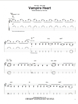 page one of Vampire Heart (Guitar Tab)