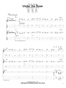 page one of Under The Rose (Guitar Tab)
