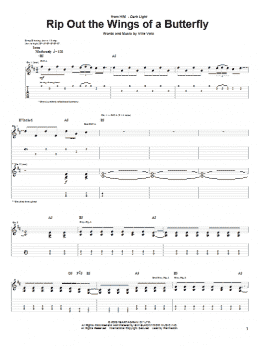 page one of Rip Out The Wings Of A Butterfly (Guitar Tab)
