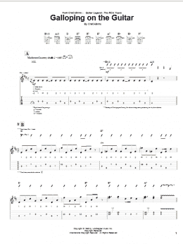 page one of Galloping On The Guitar (Guitar Tab)