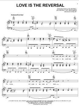 page one of Love Is The Reversal (Piano, Vocal & Guitar Chords (Right-Hand Melody))
