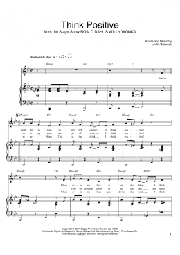 page one of Think Positive (Piano, Vocal & Guitar Chords (Right-Hand Melody))