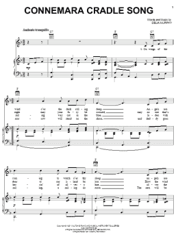 page one of Connemara Cradle Song (Piano, Vocal & Guitar Chords (Right-Hand Melody))