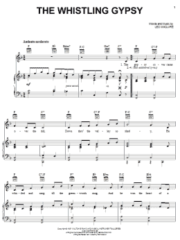page one of The Whistling Gypsy (Piano, Vocal & Guitar Chords (Right-Hand Melody))