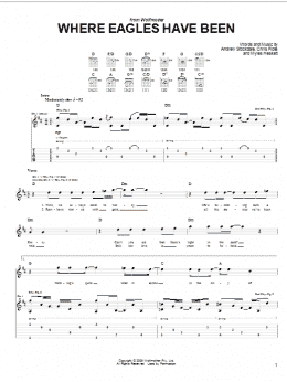 page one of Where Eagles Have Been (Guitar Tab)