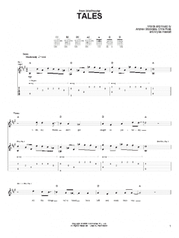 page one of Tales (Guitar Tab)