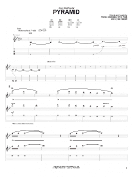 page one of Pyramid (Guitar Tab)