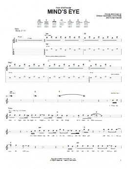 page one of Mind's Eye (Guitar Tab)