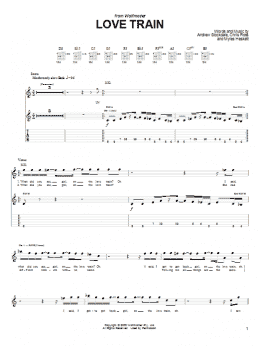 page one of Love Train (Guitar Tab)