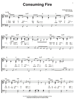 page one of Consuming Fire (Piano, Vocal & Guitar Chords (Right-Hand Melody))