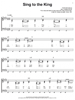 page one of Sing To The King (Piano, Vocal & Guitar Chords (Right-Hand Melody))