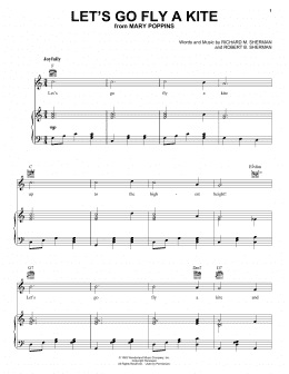page one of Let's Go Fly A Kite (from Mary Poppins) (Piano, Vocal & Guitar Chords (Right-Hand Melody))