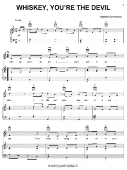 page one of Whiskey, You're The Devil (Piano, Vocal & Guitar Chords (Right-Hand Melody))