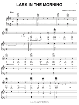 page one of Lark In The Morning (Piano, Vocal & Guitar Chords (Right-Hand Melody))