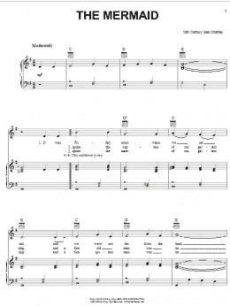 page one of The Mermaid (Piano, Vocal & Guitar Chords (Right-Hand Melody))