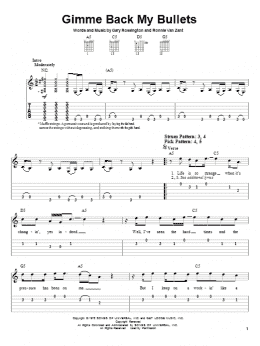 page one of Gimme Back My Bullets (Easy Guitar Tab)