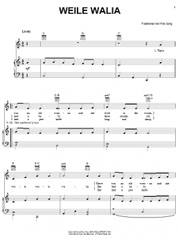 page one of Weile Waile (Piano, Vocal & Guitar Chords (Right-Hand Melody))