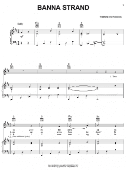 page one of Banna Strand (Piano, Vocal & Guitar Chords (Right-Hand Melody))