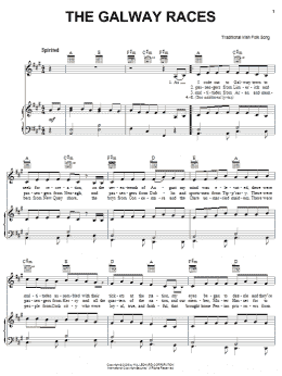 page one of The Galway Races (Piano, Vocal & Guitar Chords (Right-Hand Melody))