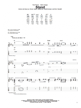 page one of Stand (Guitar Tab)