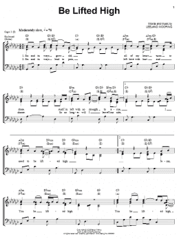 page one of Be Lifted High (Piano, Vocal & Guitar Chords (Right-Hand Melody))