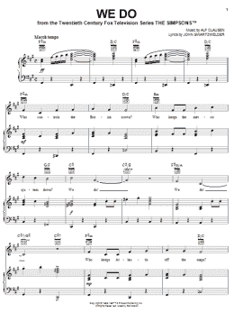 page one of We Do (Piano, Vocal & Guitar Chords (Right-Hand Melody))