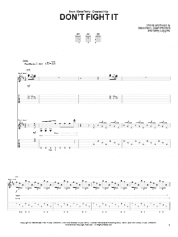 page one of Don't Fight It (Guitar Tab)
