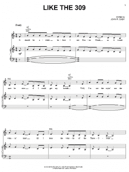 page one of Like The 309 (Piano, Vocal & Guitar Chords (Right-Hand Melody))