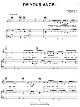 page one of I'm Your Angel (Piano, Vocal & Guitar Chords (Right-Hand Melody))
