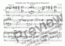 page one of Praeludium super "Wie schoen leuchtet der Morgenstern" per Organo, op. 10