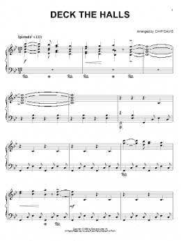 page one of Deck The Halls (Piano Solo)