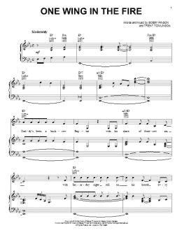 page one of One Wing In The Fire (Piano, Vocal & Guitar Chords (Right-Hand Melody))